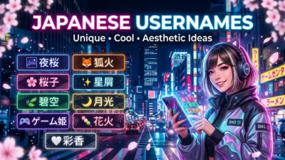 Japanese Usernames