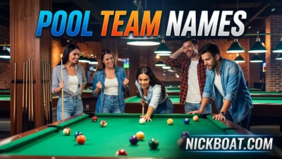 Pool Team Names