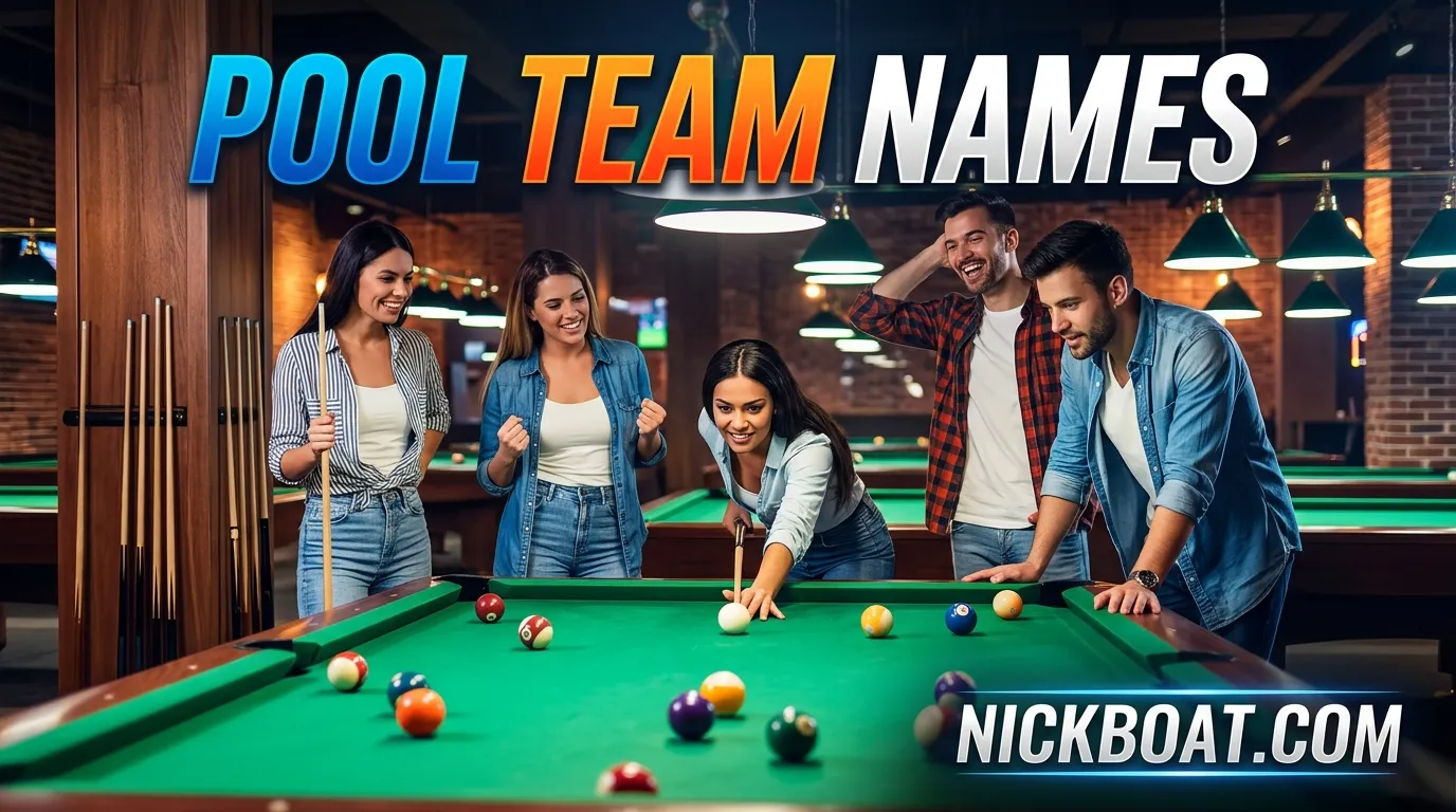 Pool Team Names
