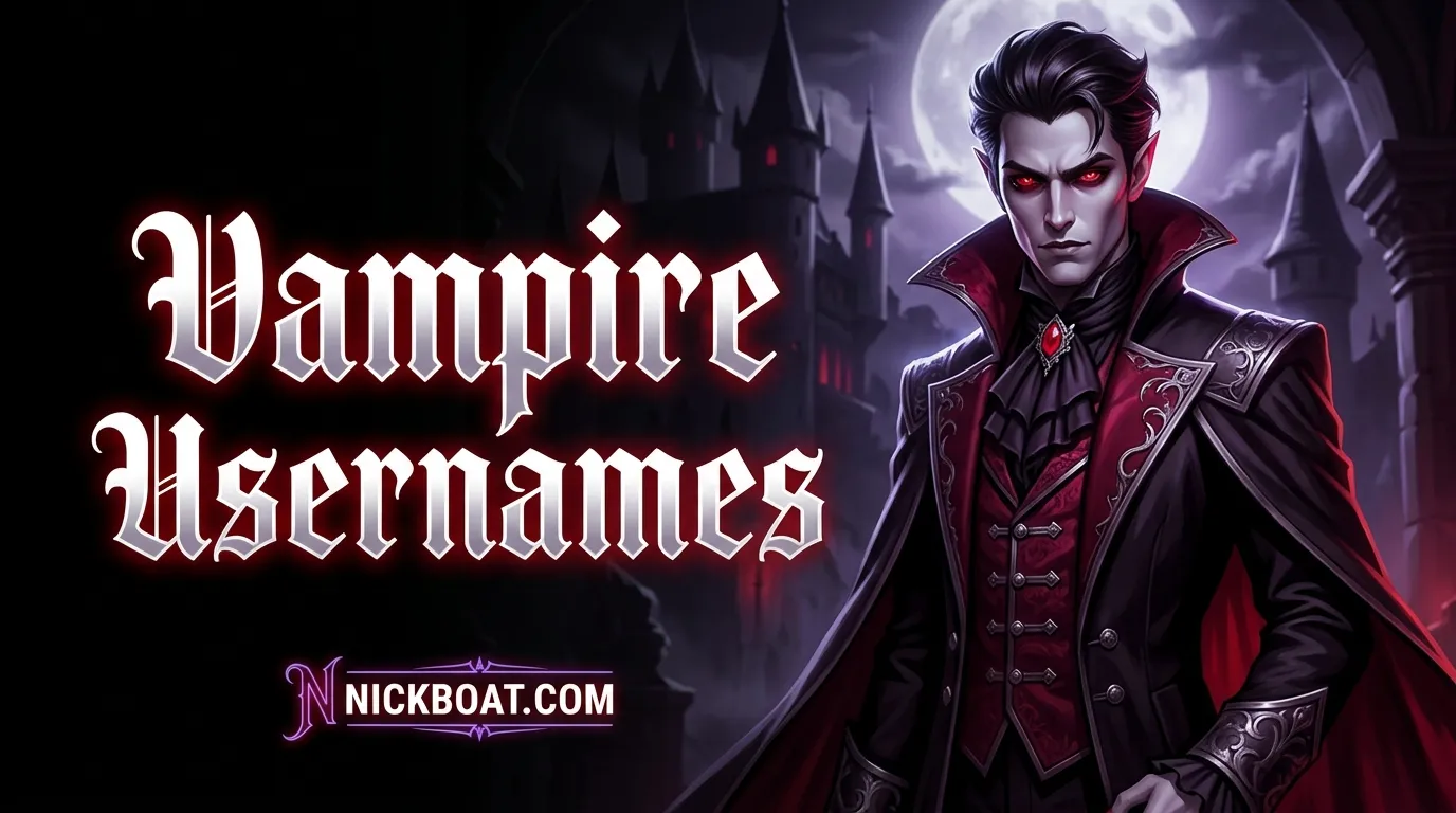 Vampire Usernames